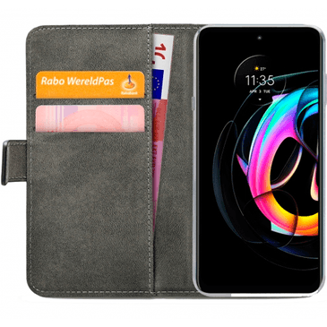 Mobilize Book Case Couro-PU Preto Motorola Edge 20 Lite
