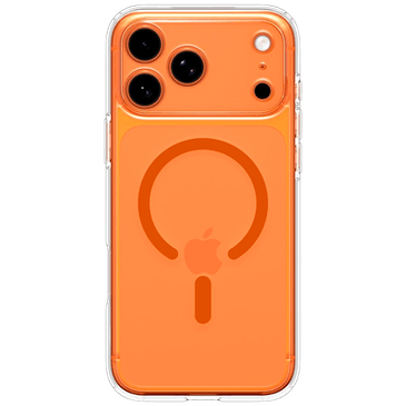 Spigen Ultra Hybrid MagFit Back Cover Transparente/Laranja Apple iPhone 17 Pro