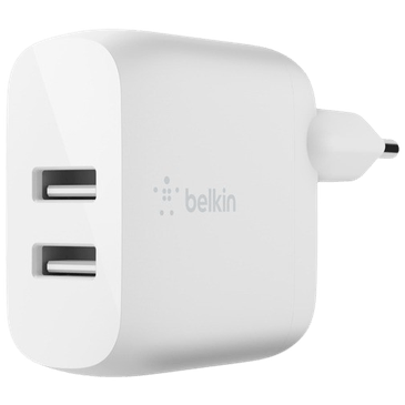 Belkin Boost Charge Dual USB Fast Charger 12W Branco