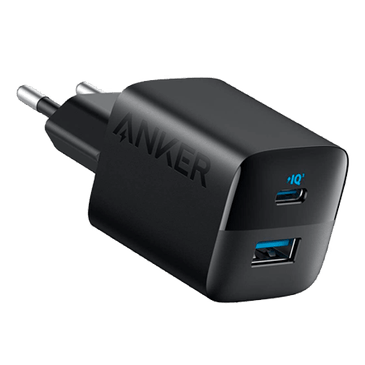 Anker 323 Dual USB USB-C Carregador Rápido Preto