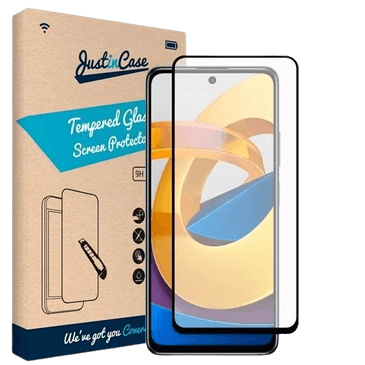 Just in Case Protector de Ecrã de Vidro Temperado Edge to Edge Xiaomi Poco M4 Pro 5G