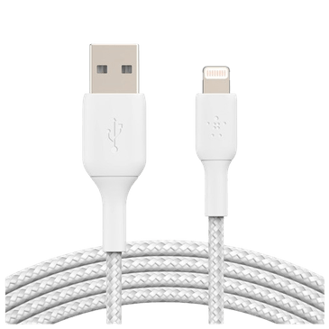 Belkin Boost Charge Lightning Cabo Braided 3 Metros Branco