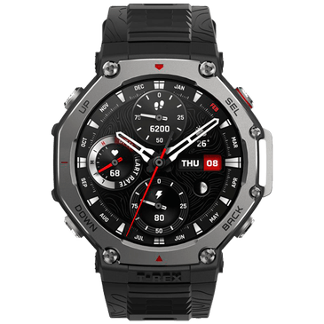 Amazfit T-Rex 3 Cinzento (Correia De Silicone Preta)