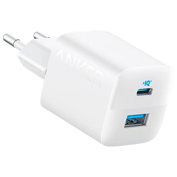 Anker 323 Dual USB USB-C Carregador Rápido 33W Branco