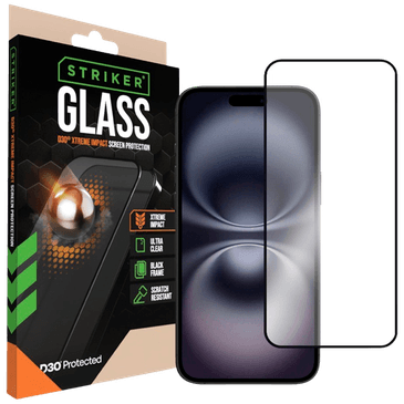 Striker D3O Vidro Temperado Edge To Edge Protetor De Ecrã Apple iPhone 14 Pro Max/15 Plus/16 Plus