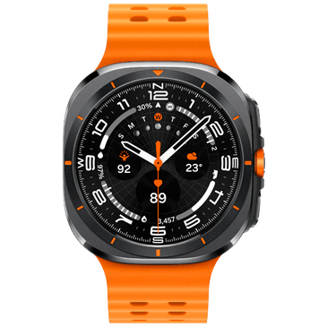 Samsung Galaxy Watch Ultra Titanium Cinzento (Bracelete De Borracha Laranja)