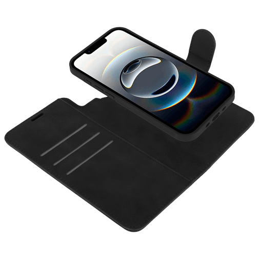Just in Case Amovível PU-Couro Book Capa Preto Apple iPhone Air