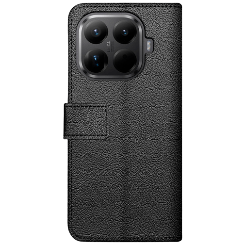 Just in Case PU-Couro Book Capa Preto Xiaomi 15T Pro