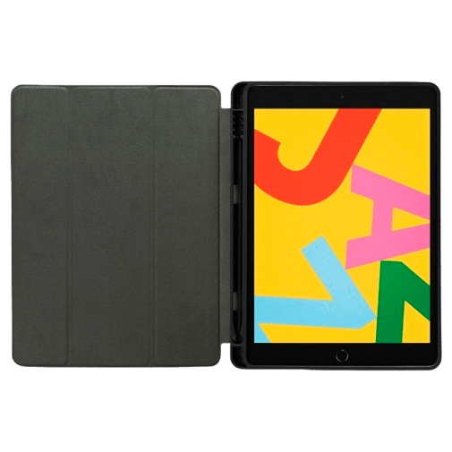 Mobilize Pu-Couro Solid Folio Book Capa Preto Apple iPad 10.2 2019/2020/2021/iPad Air 10.5 2019/iPad Pro 10.5