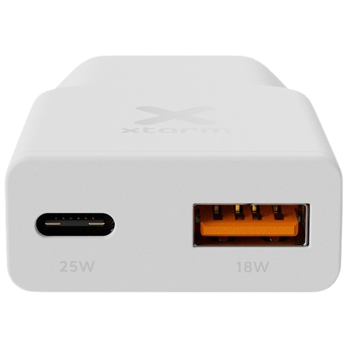 Xtorm Go2 Slimline USB-C Carregador Rápido 25W Branco