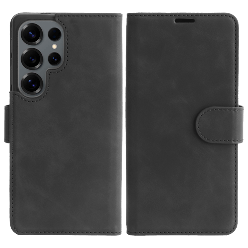 Just in Case Amovível Pu-Couro Book Capa Preto Samsung Galaxy S25 Ultra