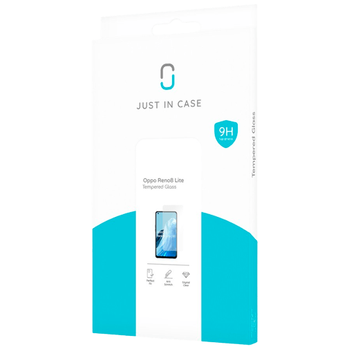 Just in Case Clear Protector de Ecrã de Vidro Temperado OPPO Reno 8 Lite