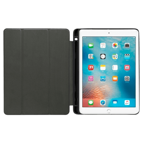 Mobilize Pu-Couro Solid Folio Book Capa Preto Apple iPad 9.7 2017/2018/Air/Air 2/iPad Pro 9.7