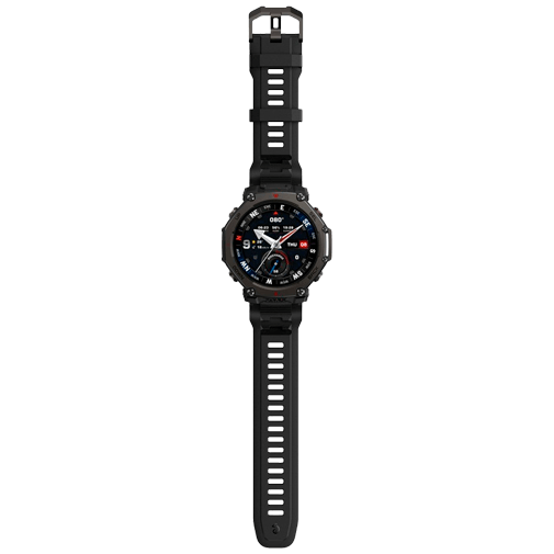 Amazfit T-Rex 3 Pro 48mm Preto (Correia De Silicone Preta)