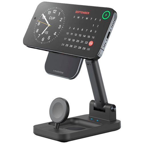 Mobilize 3-In-1 Sem Fios Magnético Carregador 15W Preto