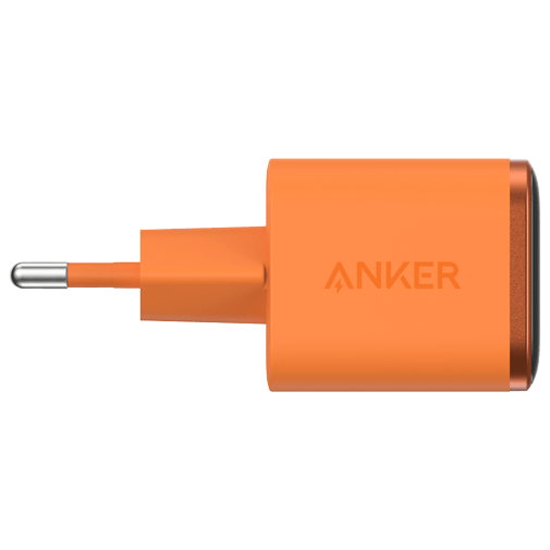 Anker Nano USB-C Carregador Rápido 45W com Display Laranja