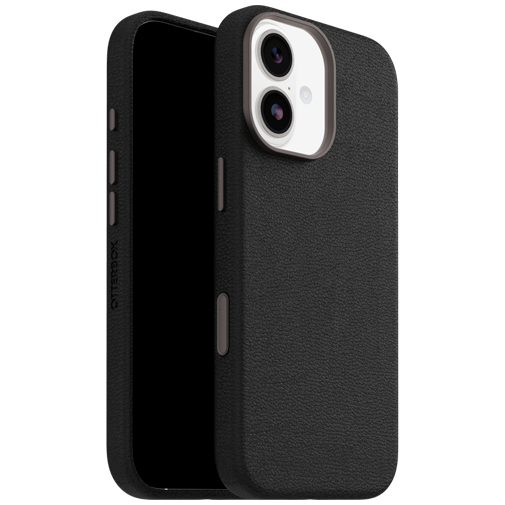 OtterBox Symmetry Cactus Leather Back Cover Preto Magnético Apple iPhone 17