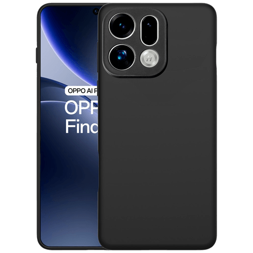 Just in Case TPU Back Cover Preto OPPO Find X9 Pro