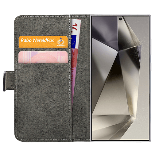 Mobilize Pu-Couro Book Capa Preto Samsung Galaxy S24 Ultra