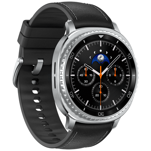 Samsung Galaxy Watch 8 Classic Prata (Correia Preto)