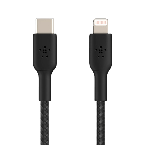 Belkin Boost Charge Lightning – USB-C Cabo Braided 2 Metros Preto