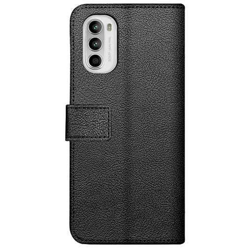 Just in Case Pu-Couro Book Capa Preto Motorola Moto G82