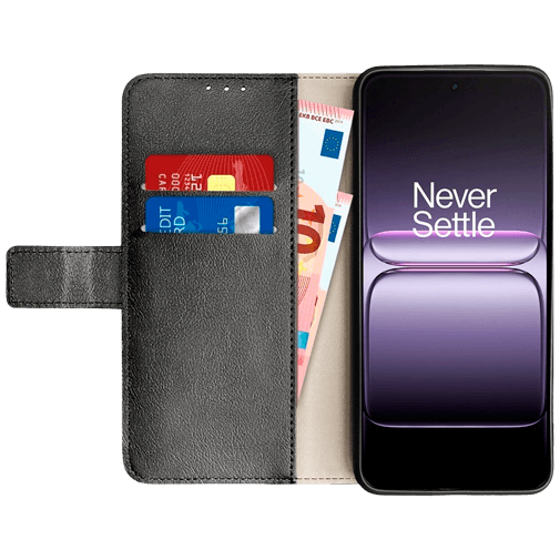 Just in Case PU-Couro Book Capa Preto OnePlus Nord CE5