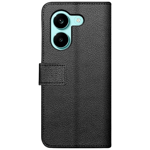Just in Case PU-Couro Book Capa Preto POCO X8 Pro