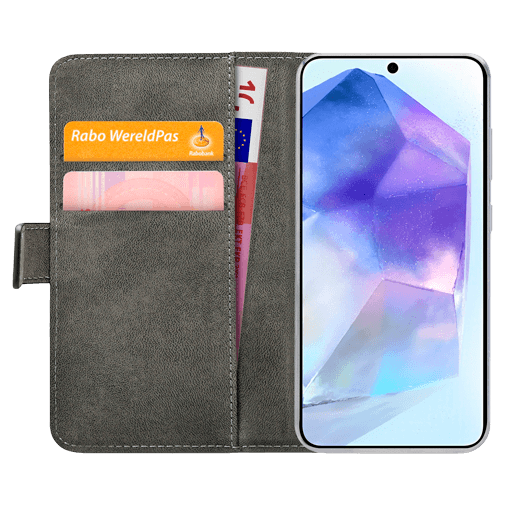 Mobilize Pu-Couro Book Capa Preto Samsung Galaxy A55