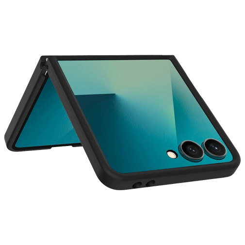 Just in Case Military Grade Plástico Back Cover Preto Magnético Samsung Galaxy Z Flip 7