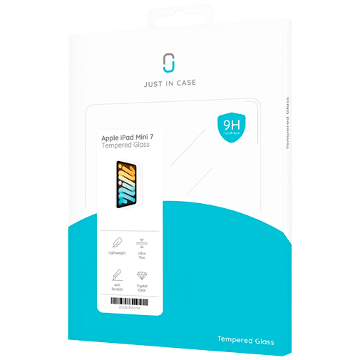 Just in Case Protector De Ecrã Transparente De Vidro Temperado Apple iPad Mini 2024
