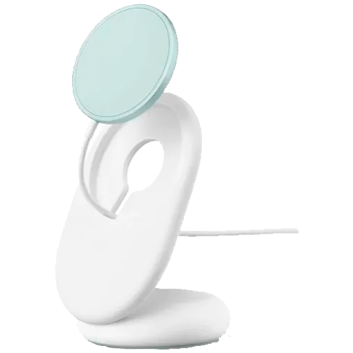 Google Flex 67W Dual USB-C Carregador Rápido Branco & Google Pixelsnap Carregador Rápido Sem Fios com Suporte Branco