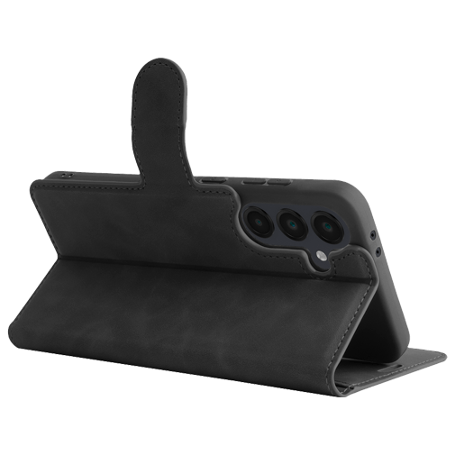 Just in Case Pu-Couro Book Capa Preto Samsung Galaxy A36 5G/A56 5G