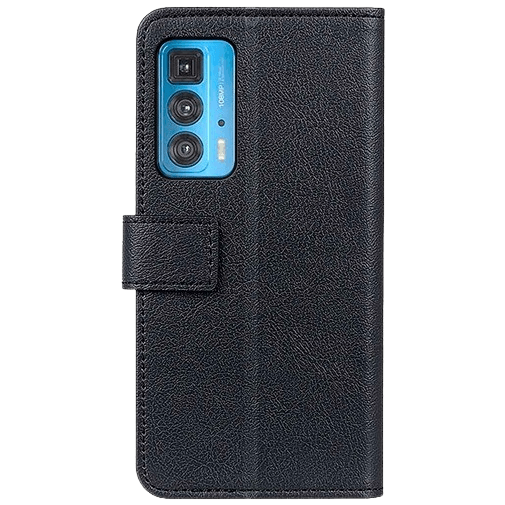 Just in Case Book Case Couro-PU Preto Motorola Edge 20 Pro