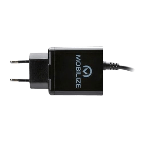 Mobilize Dual USB USB-C Carregador Rápido 15W Preto