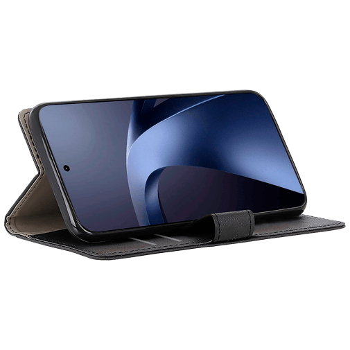 Just in Case PU-Couro Book Capa Preto Xiaomi 17T Pro