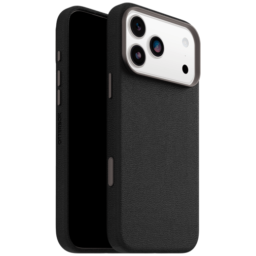 OtterBox Symmetry Cactus Leather Back Cover Preto Magnético Apple iPhone 17 Pro Max