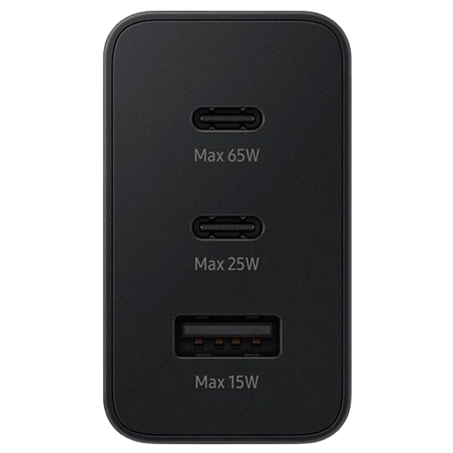 Samsung 3-USB Carregador Rápido 65W Preto