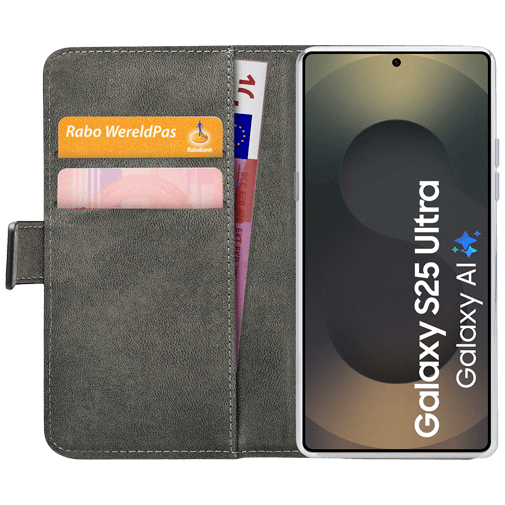 Mobilize Pu-Couro Book Capa Preto Samsung Galaxy S25 Ultra