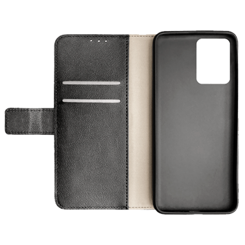 Just in Case Pu-Couro Book Capa Preto Xiaomi Redmi Note 12 Pro+