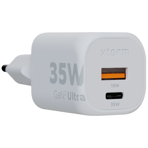 Xtorm Gan2 Ultra USB USB-C Carregador Rápido 35W Branco