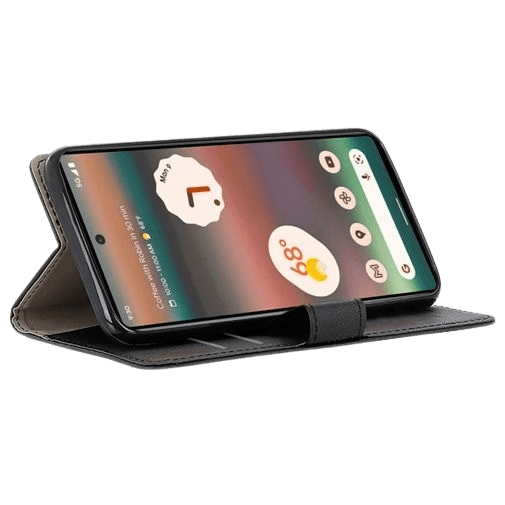 Just in Case Pu-Couro Book Capa Preto Google Pixel 7 Pro