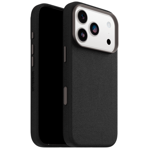 OtterBox Symmetry Cactus Leather Back Cover Preto Magnético Apple iPhone 17 Pro