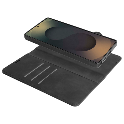 Just in Case Amovível Pu-Couro Book Capa Preto Samsung Galaxy S25 Ultra